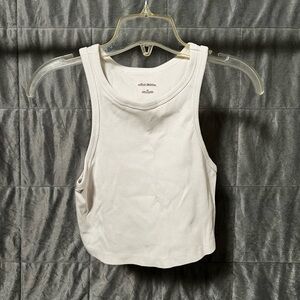 Wild Fable Cream Ribbed Tank Top